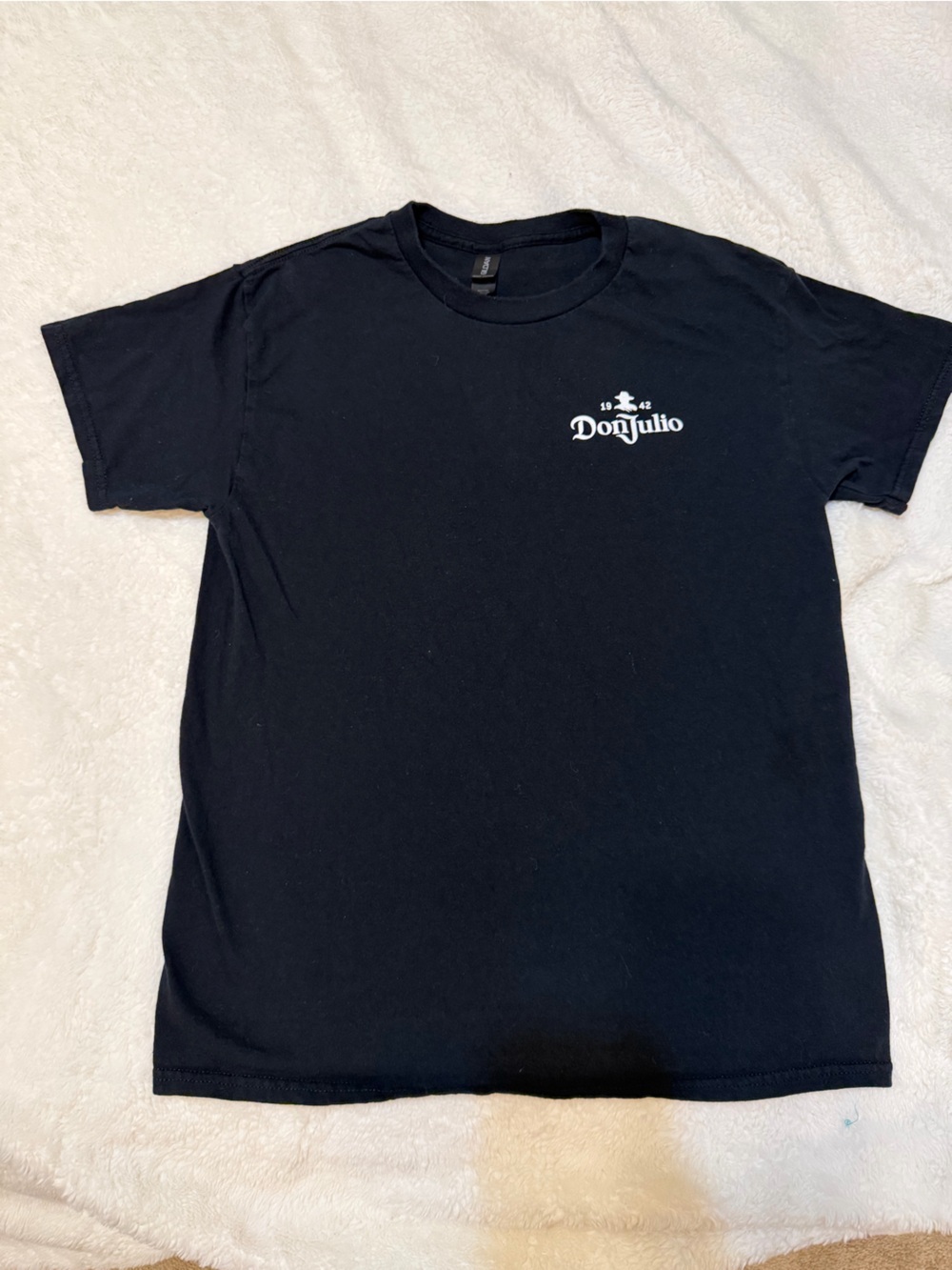 Gildan Black T-Shirt with Small White Don Julio Logo